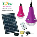 Solar powered LED home lighting rechargeable